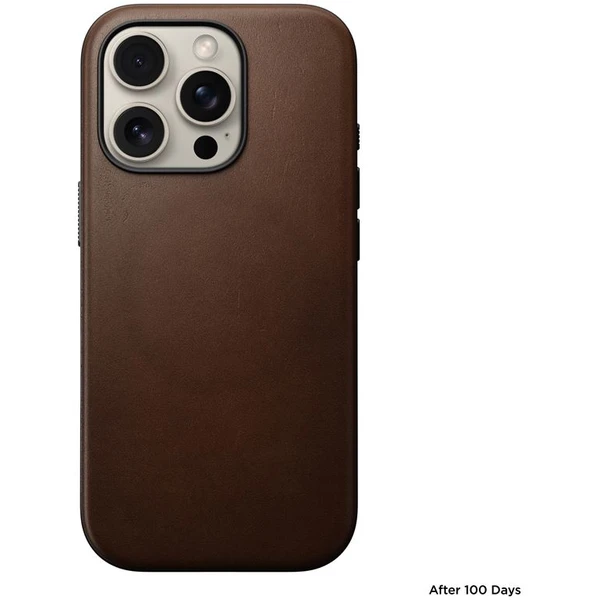 Nomad Modern Leather Case MagSafe kryt iPhone 16 Pro hnědý - Pouzdra - Obrázek 65c9381ab1854623a61851815bc316b8