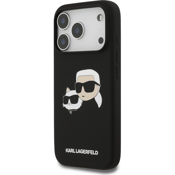 Karl-Lagerfeld-Liquid-Silicone-Double-Heads-MagSafe-kryt-iPhone-17-Pro-cerny