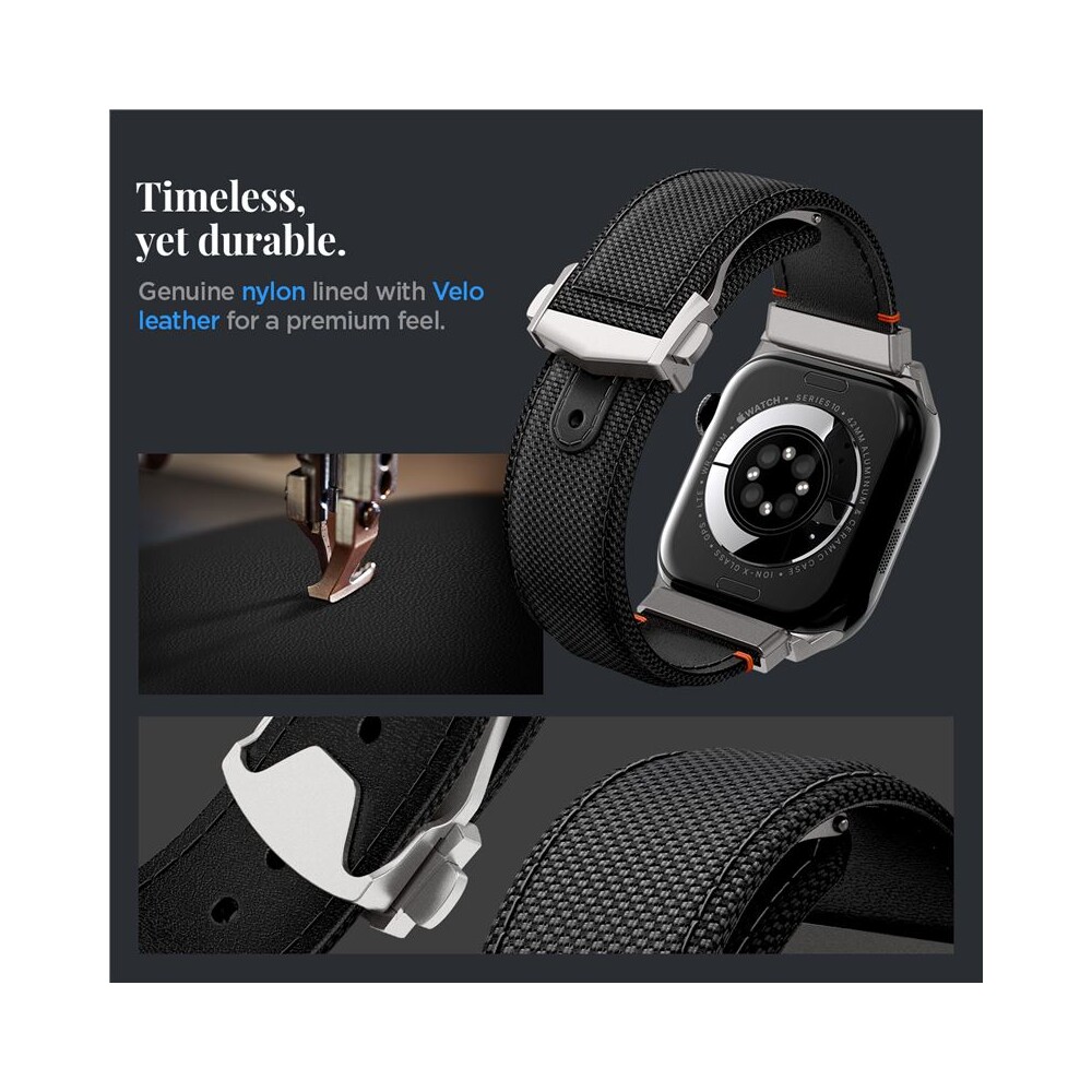 Spigen-Classic-Fit-reminek-Apple-Watch-49-46-45-44mm-cerny