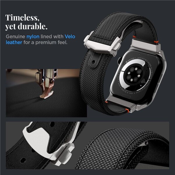 Spigen-Classic-Fit-reminek-Apple-Watch-49-46-45-44mm-cerny
