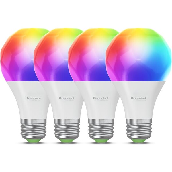 Nanoleaf-Matter-Wi-Fi-A19-Smart-E27-Bulb-chytra-zarovka-4-Pack