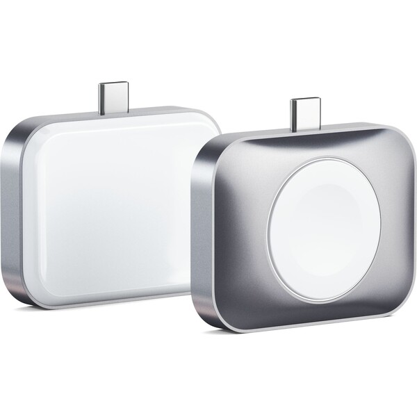 Satechi-USB-C-2v1-bezdratova-nabijeci-stanice-pro-Apple-Watch-a-Airpods-stribrna