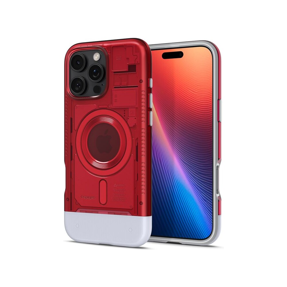 Spigen-Classic-C1-MagSafe-kryt-iPhone-16-Pro-ruby
