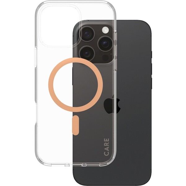 PanzerGlass-CARE-kryt-Apple-iPhone-16-Pro-Max-MagSafe-Urban-Combat-ciry-broskvovy