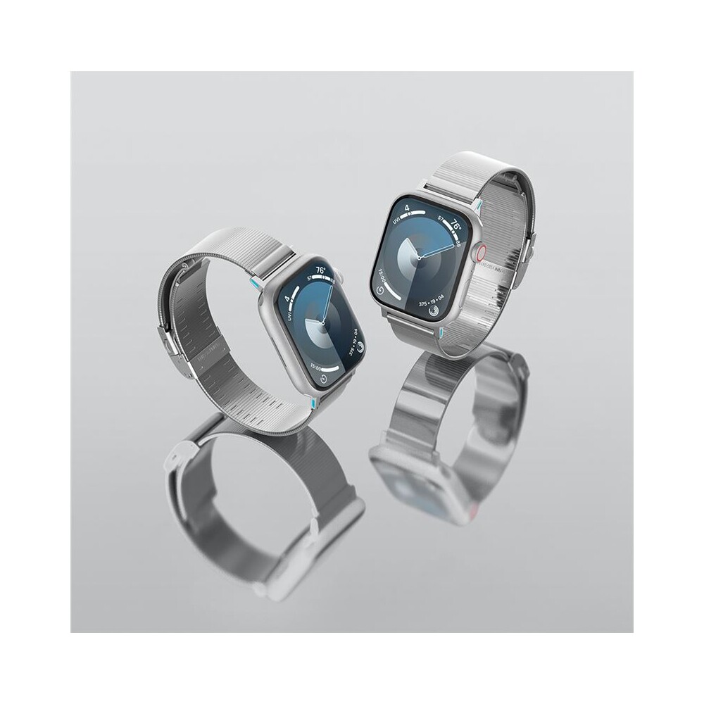 Spigen-Sleek-Link-reminek-Apple-Watch-49-46-45-44-42mm-stribrny