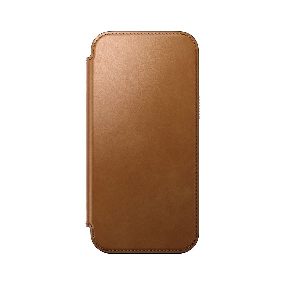 Nomad-Modern-Leather-Folio-MagSafe-pouzdro-iPhone-16-Pro-Max-svetle-hnede