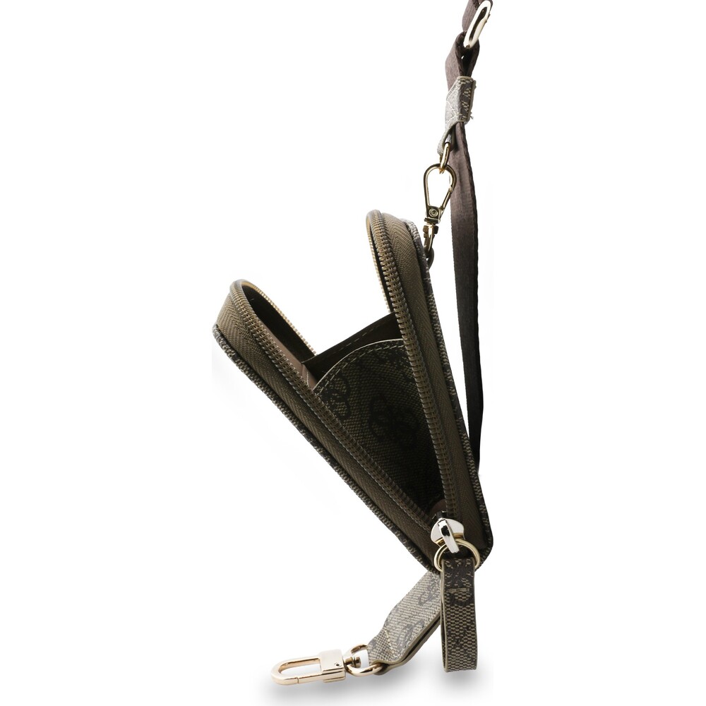 Guess-Crossbody-Popruh-PU-4G-Metal-Logo-Penezenka-hneda
