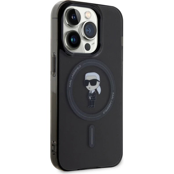 Karl Lagerfeld IML Ikonik MagSafe Kryt iPhone 15 Pro černý - Pouzdra - Obrázek 67X4000701