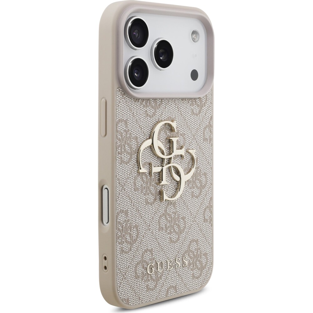 Guess-PU-4G-Metal-Logo-kryt-iPhone-17-Pro-ruzovy