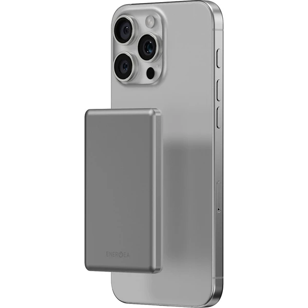 ENERGEA AluPac Mini 5K, MagSafe hliníková powerbanka, 5000mAh, přírodní titan - Powerbanky - Hlavní obrázek