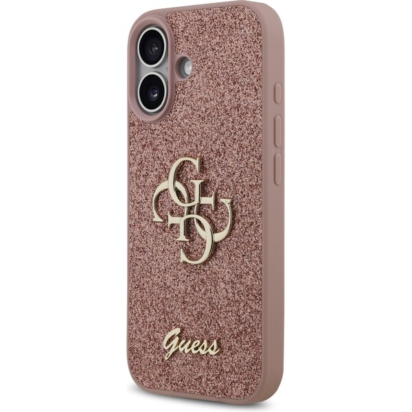 Guess-PU-Fixed-Glitter-4G-Metal-Logo-kryt-iPhone-17-ruzovy