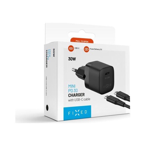 FIXED-Mini-nabijecka-s-USB-C-vystupem-a-kabelem-USB-C-1-metr-PD-30W-cerna