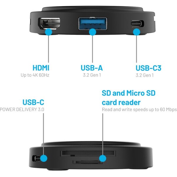FIXED-MagHUB-7-portovy-USB-C-Hub-s-MagSafe-cerny