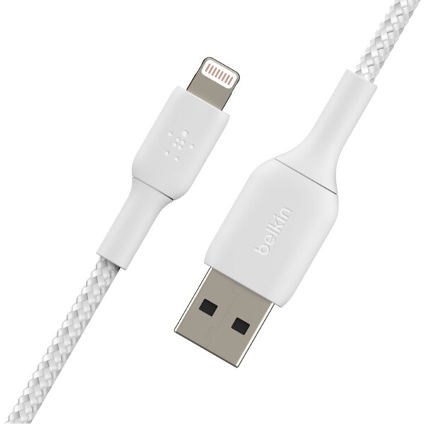 Belkin-BOOST-Charge-Braided-Lightning-USB-A-napajeci-kabel-1m-bily