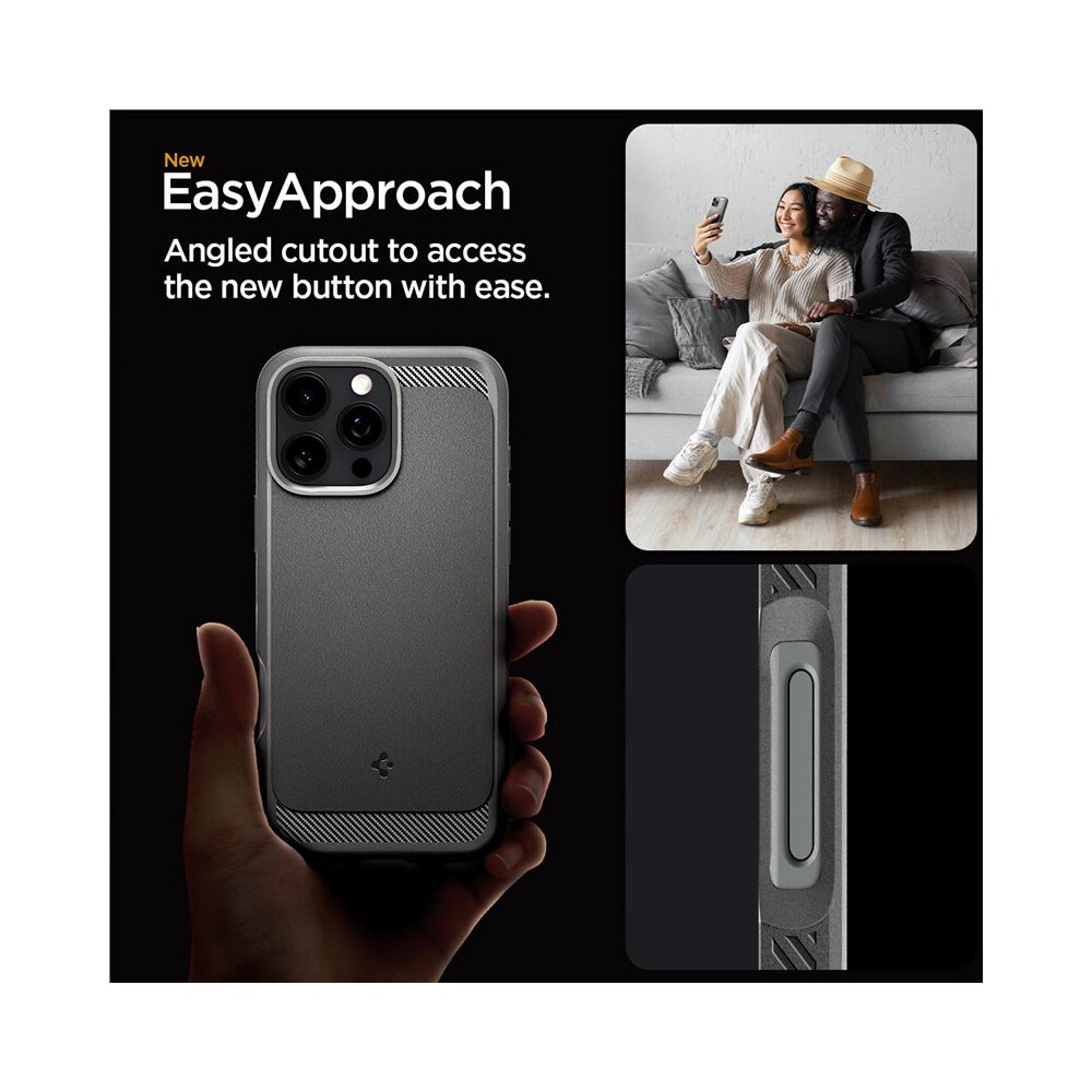 Spigen-Rugged-Armor-MagSafe-kryt-iPhone-16-Pro-Max-gray
