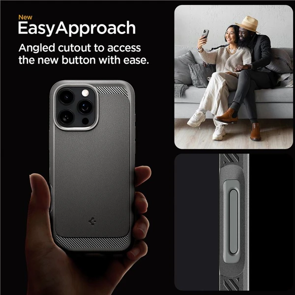 Spigen-Rugged-Armor-MagSafe-kryt-iPhone-16-Pro-Max-gray