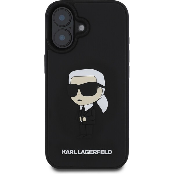 Karl-Lagerfeld-3D-Rubber-Ikonik-kryt-pro-iPhone-16-cerny