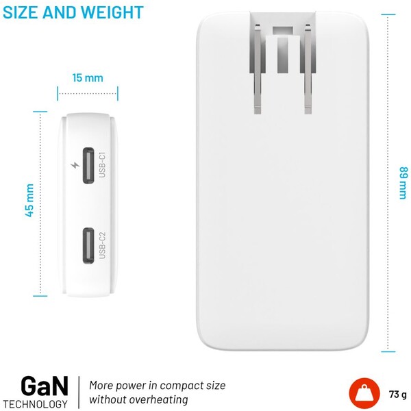 FIXED-Slim-Traveller-GaN-cestovni-nabijecka-s-2x-USB-C-a-adaptery-45W-bila