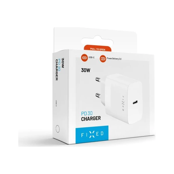FIXED-USB-C-PD-sitova-nabijecka-30W-bila