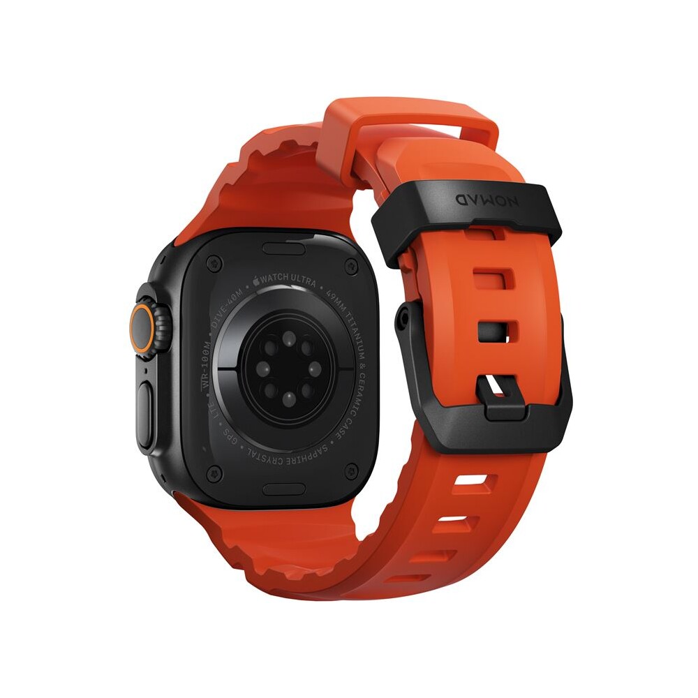Nomad-Rocky-Point-Band-reminek-Apple-Watch-49-45-44-42mm-cerny-oranzovy