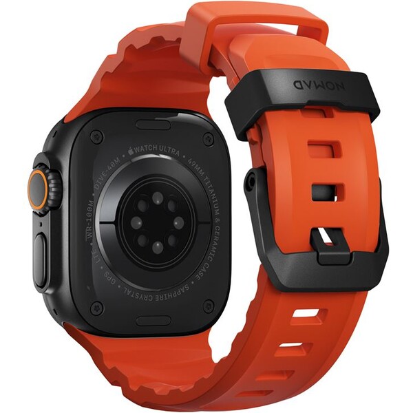 Nomad-Rocky-Point-Band-reminek-Apple-Watch-49-45-44-42mm-cerny-oranzovy