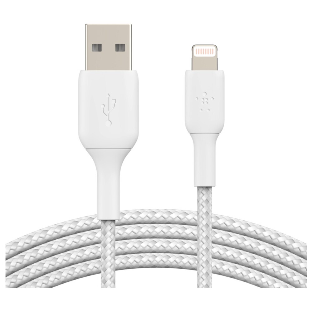 Belkin-BOOST-Charge-Braided-Lightning-USB-A-napajeci-kabel-2m-bily