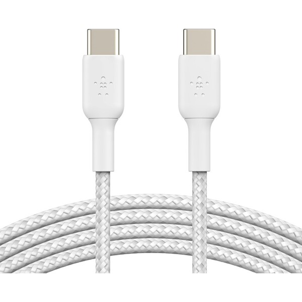 Belkin-BOOST-Charge-Braided-USB-C-USB-C-napajeci-kabel-60W-1m-bily