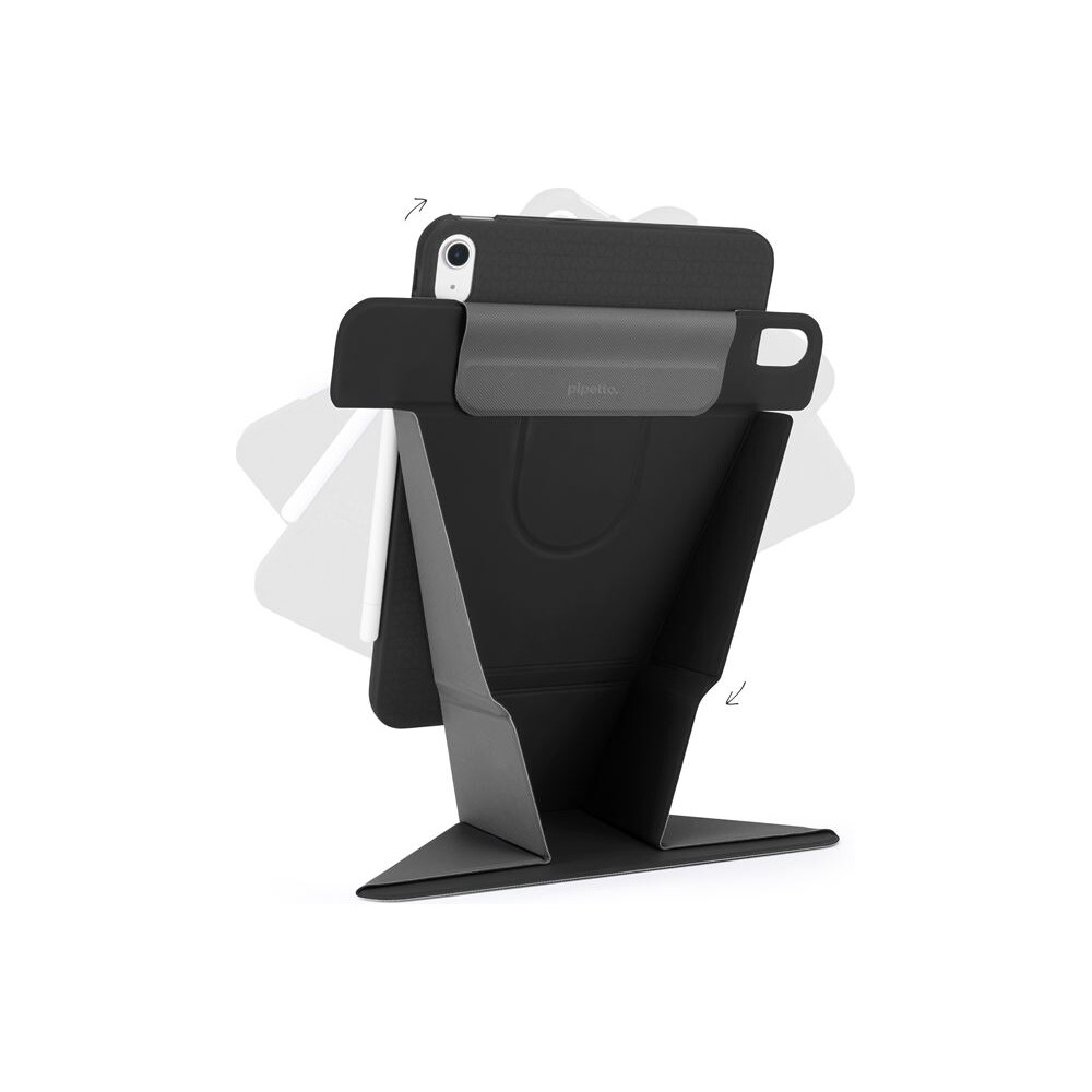 Pipetto-Origami-No6-Stand-pouzdro-iPad-Air-13-2026-2025-2024-cerne
