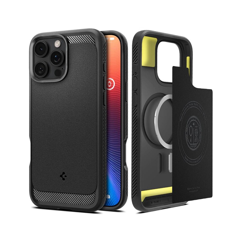 Spigen-Rugged-Armor-MagSafe-kryt-iPhone-16-Pro-matte-black