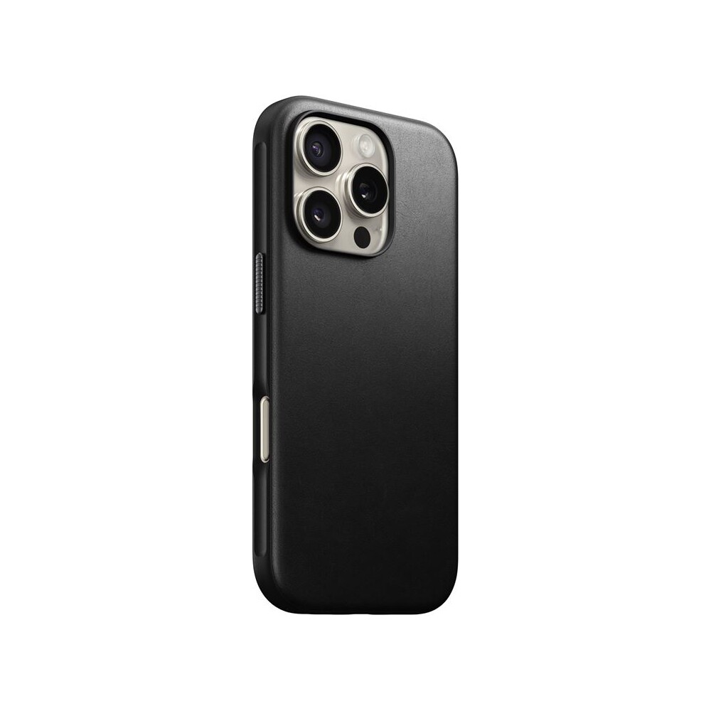 Nomad-Modern-Leather-Case-MagSafe-kryt-iPhone-16-Pro-cerny