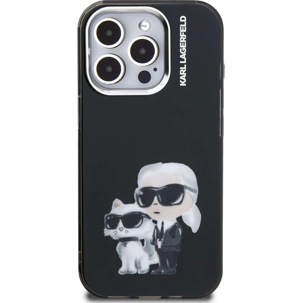Karl-Lagerfeld-IML-Aquarelle-Karl-and-Choupette-kryt-iPhone-15-Pro-Max-cerny