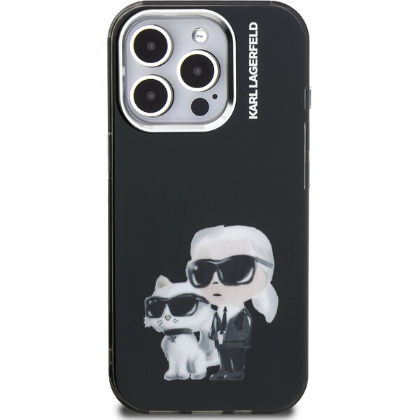 Karl-Lagerfeld-IML-Aquarelle-Karl-and-Choupette-kryt-iPhone-15-Pro-Max-cerny