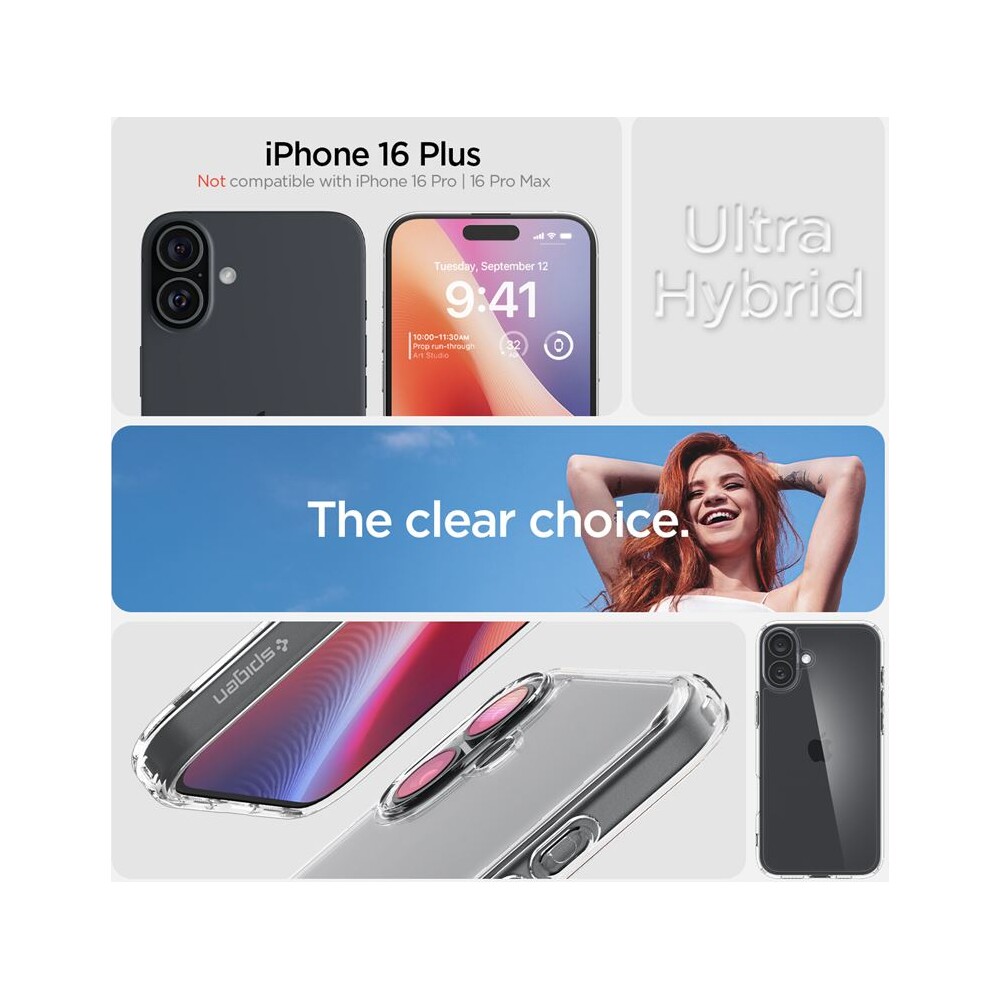 Spigen-Ultra-Hybrid-kryt-iPhone-16-Plus-crystal-clear