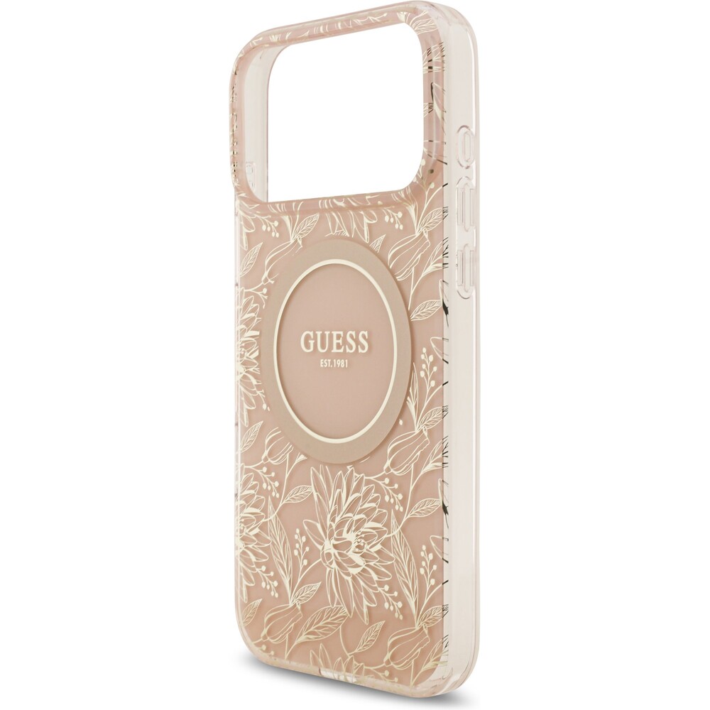 Guess-IML-Flowers-Allover-Strap-MagSafe-kryt-iPhone-17-Pro-Max-ruzovy