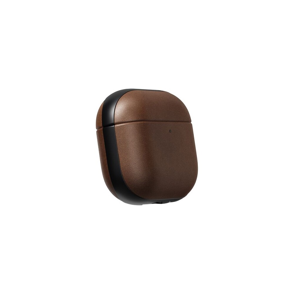 Nomad-Modern-Leather-pouzdro-Apple-Airpods-4-tmave-hnede