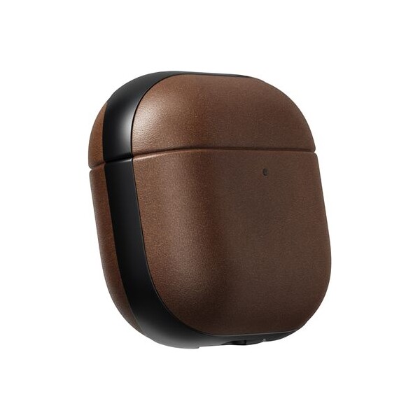 Nomad-Modern-Leather-pouzdro-Apple-Airpods-4-tmave-hnede