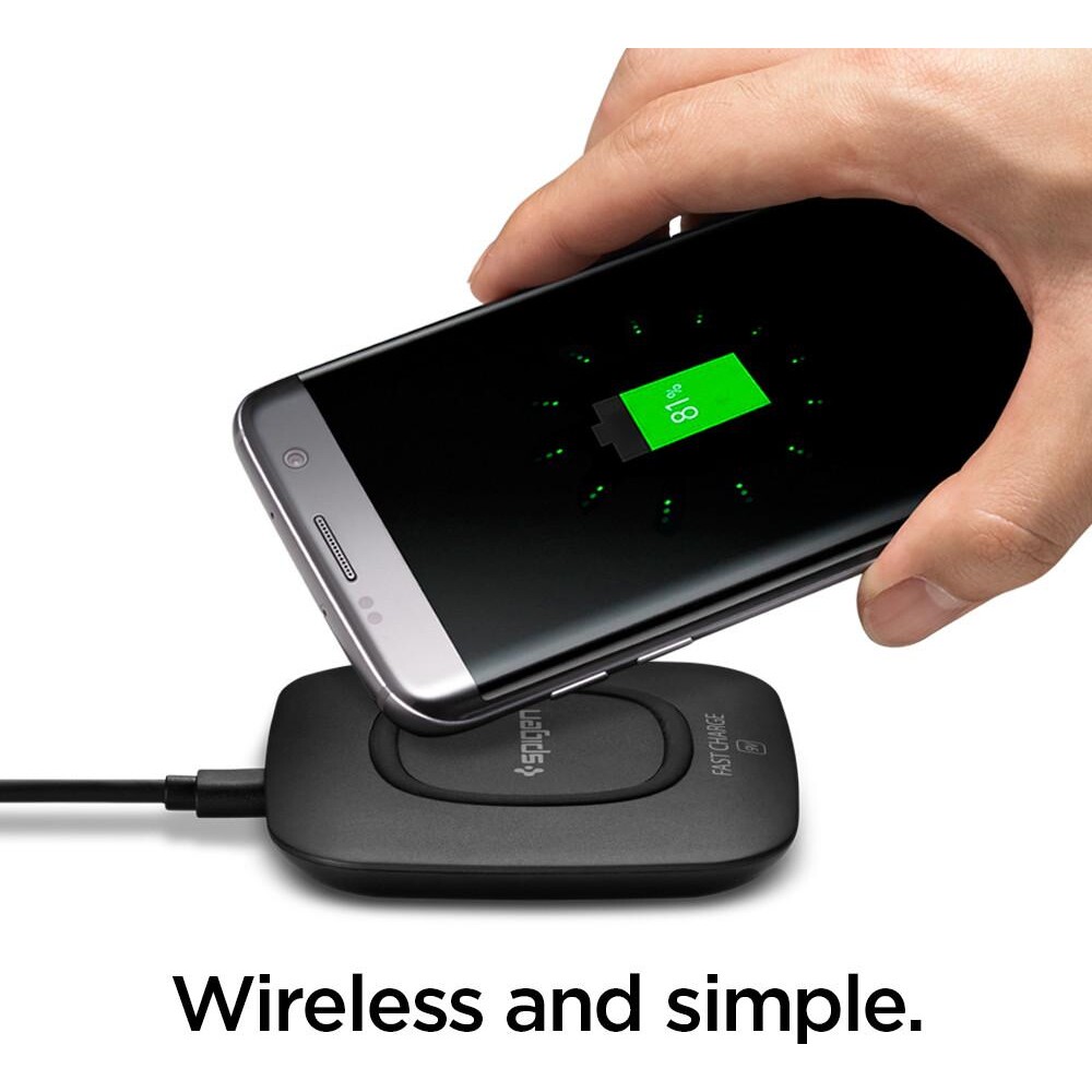 Spigen-Essential-F301W-bezdratova-nabijecka-cerna
