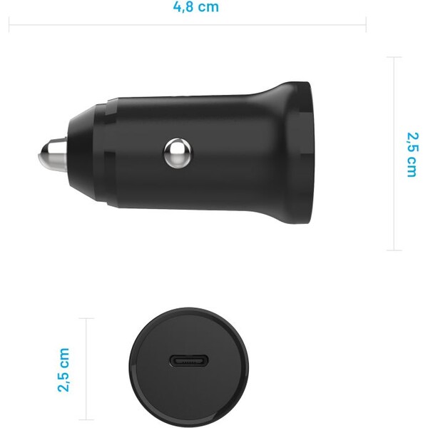 FIXED-autonabijecka-s-USB-C-vystupem-a-podporou-PD-30W-cerna