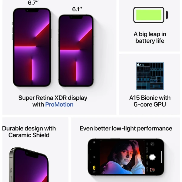 Apple iPhone 13 Pro 128GB grafitový - Mobilní telefony - Obrázek 6BBS600301