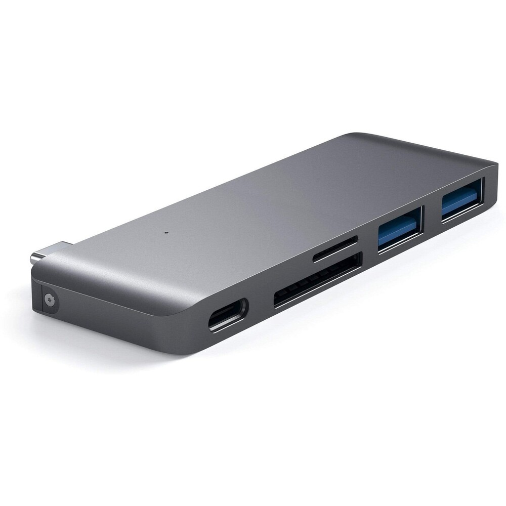 Satechi-Passthrough-USB-hub-MacBook-12-vesmirne-sedy