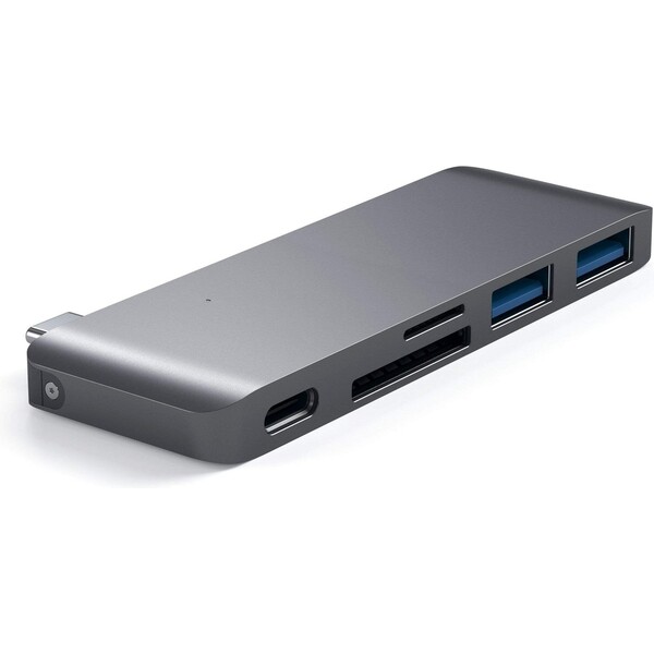 Satechi-Passthrough-USB-hub-MacBook-12-vesmirne-sedy