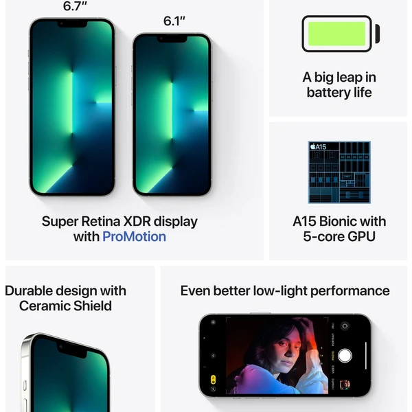 Apple iPhone 13 Pro 128GB stříbrný - Mobilní telefony - Obrázek 6DBS600301