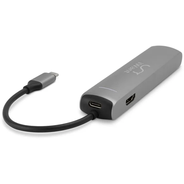 iWant SLIM USB-C HUB s 3x USB 3.1/HDMI/Ethernet/USB-C stříbrný - USB huby - Obrázek 6DS0000301