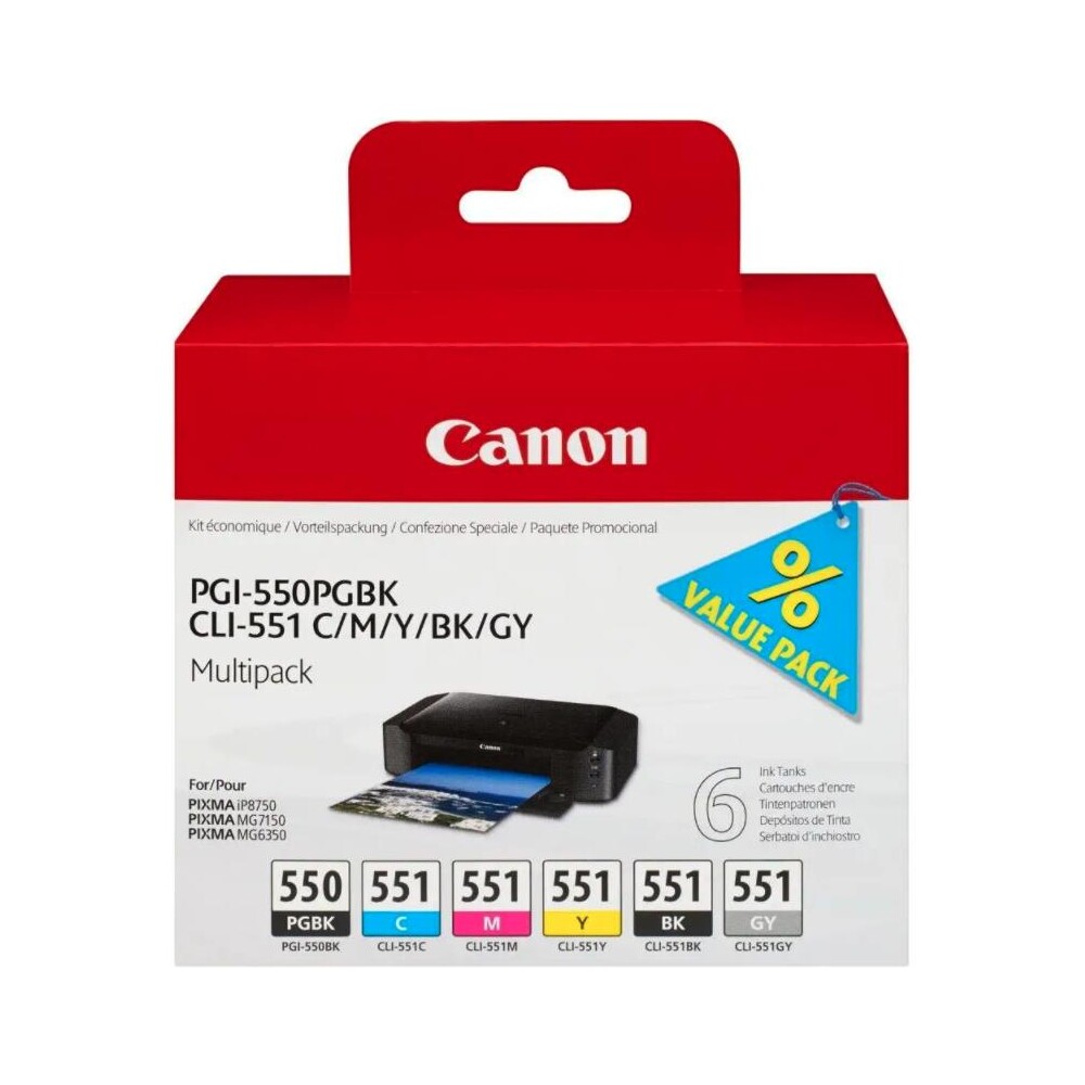Canon-Cartridge-PGI-550-CLI-551-PGBK-C-M-Y-BK-GY-Multi-Pack