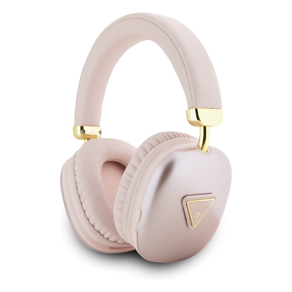 Guess-PU-Leather-4G-Triangle-Logo-Bluetooth-Stereo-Headphone-ruzove