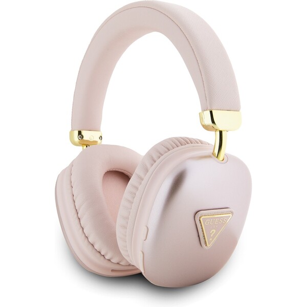 Guess-PU-Leather-4G-Triangle-Logo-Bluetooth-Stereo-Headphone-ruzove