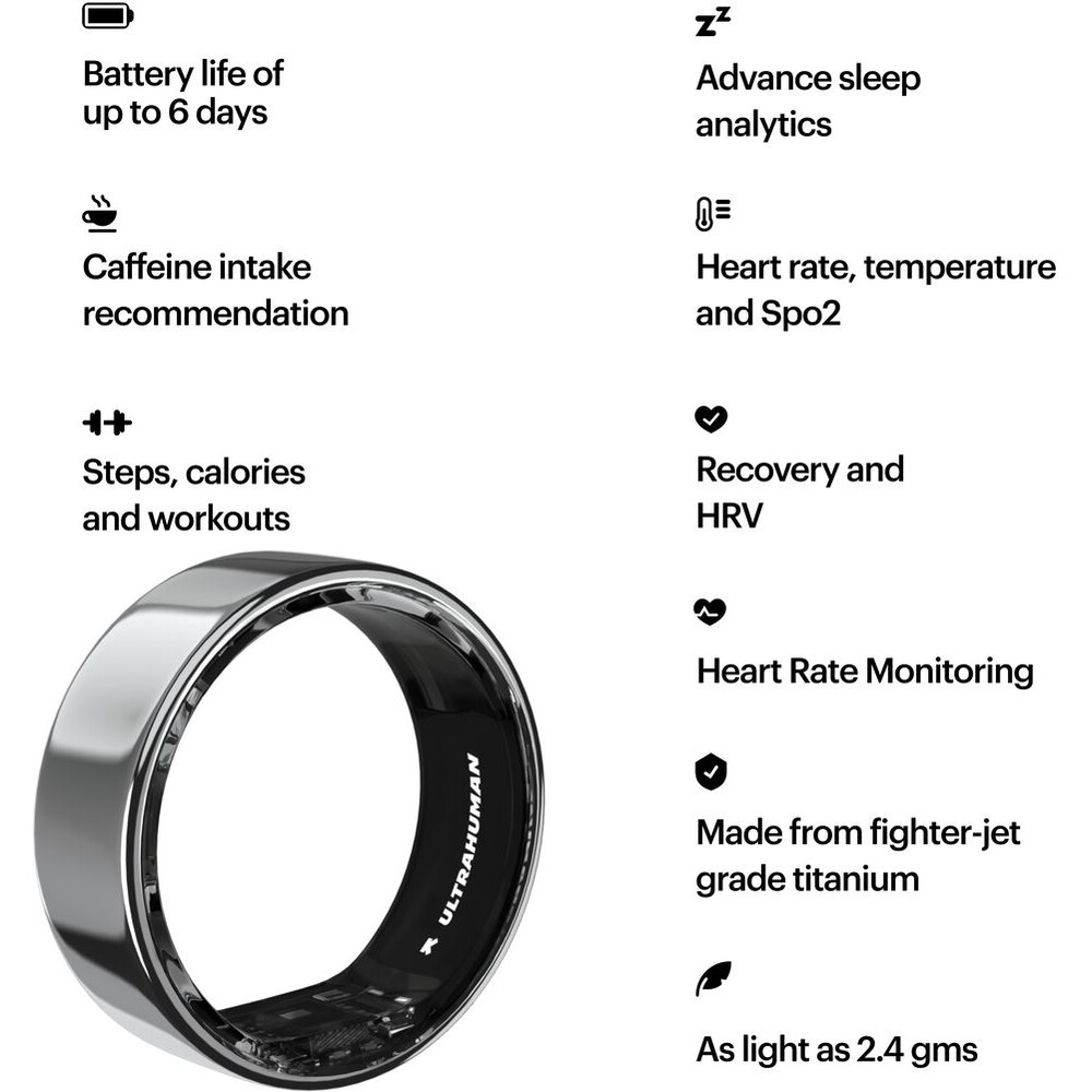 Ultrahuman-Ring-AIR-chytry-prsten-vel-12-Space-Silver