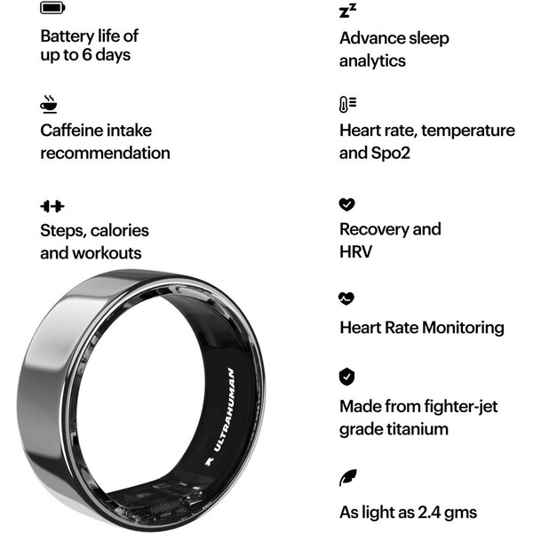 Ultrahuman-Ring-AIR-chytry-prsten-vel-12-Space-Silver