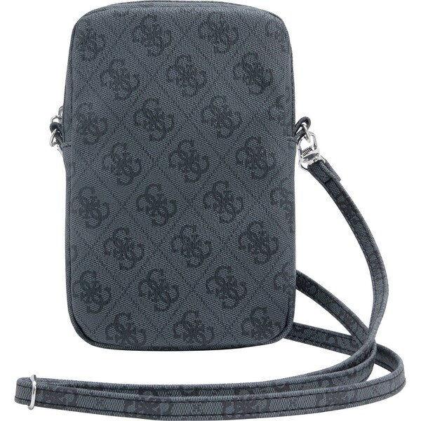 Guess-PU-4G-Triangle-Logo-Wallet-Phone-Bag-Zipper-cerny