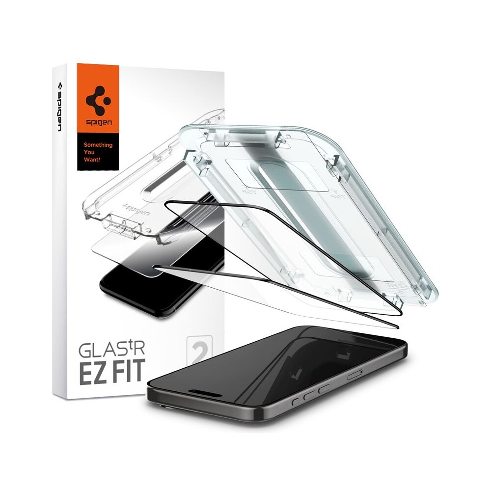 Spigen-Glass-tR-EZ-Fit-2-Pack-tvrzene-sklo-iPhone-15-Pro-Max-cerne